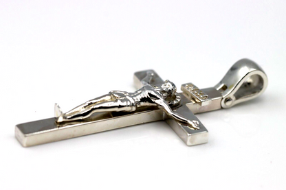 Genuine Very Large Super Heavy Huge Sterling Silver 925 Crucifix Cross Pendant 31g