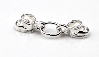 Genuine Sterling Silver 925 Baby Booties Charm / pendant