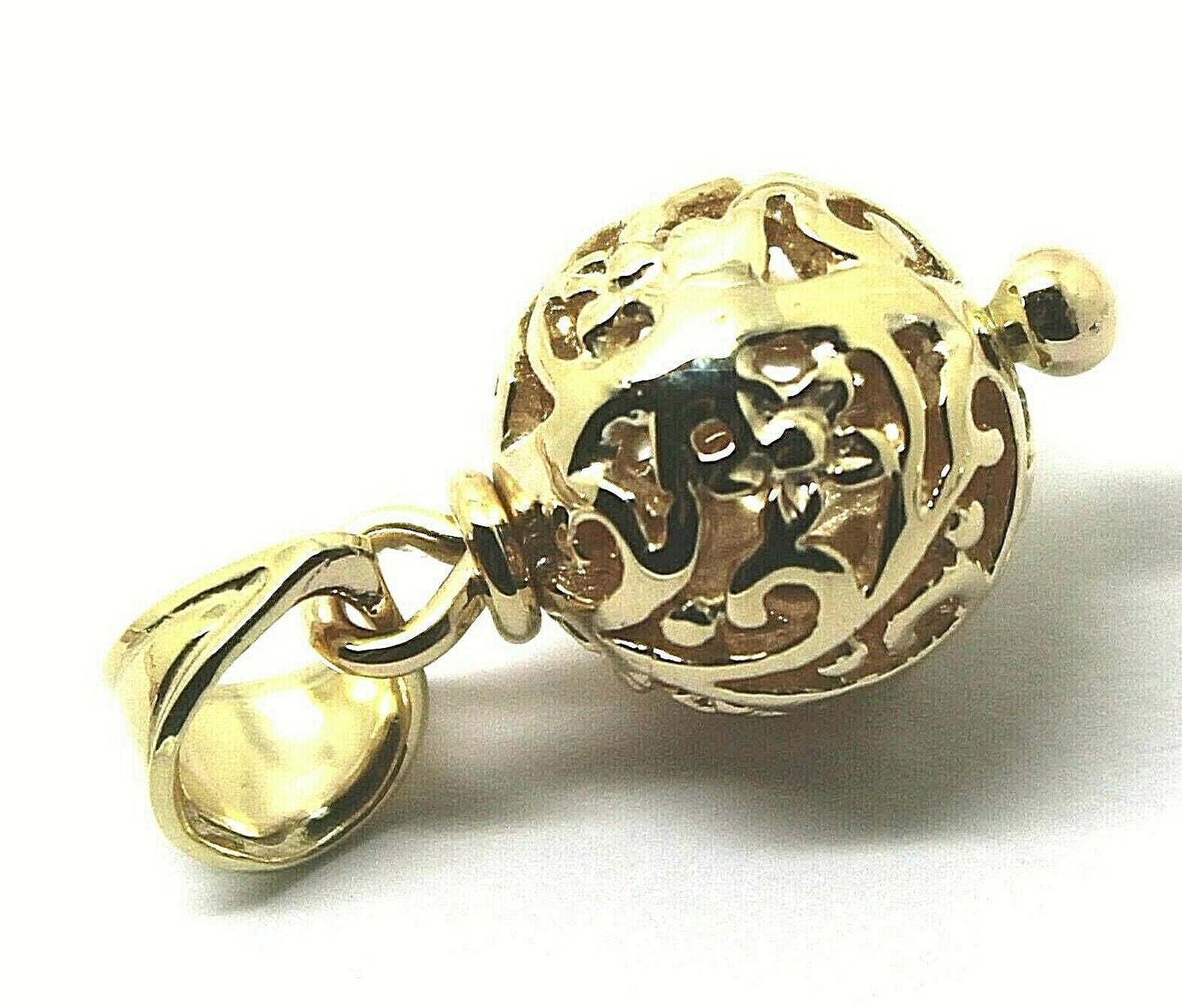 Kaedesigns Genuine 9ct Yellow, Rose or White Gold 10mm Filigree Ball Pendant