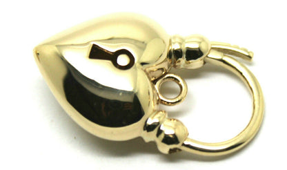 Kaedesigns 9ct 9k 375 Yellow Gold or White Gold or Rose Gold Heart Locket Padlock