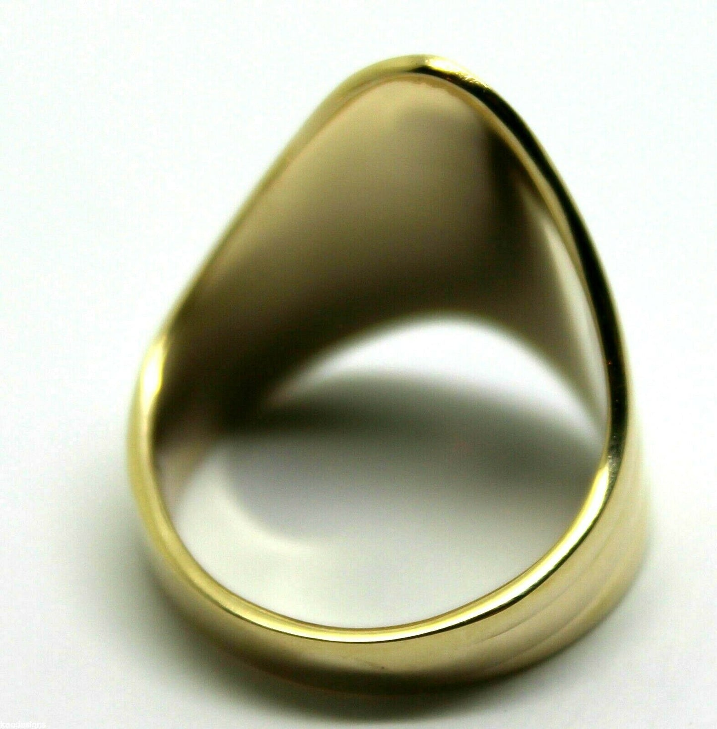 Genuine 9ct 375 Solid Rose Or Yellow Or White Gold Wide Pointy Ring In Your Size