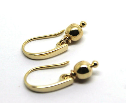 Kaedesigns, Genuine 9ct 9k 375 Yellow Or Rose Or White Gold 6mm Ball Drop Earrings
