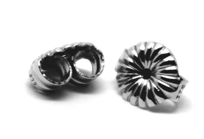 Kaedesigns 9ct 9k 375 Yellow Or White Gold Flower Earring Butterfly Backs 5.5mm Or 9mm