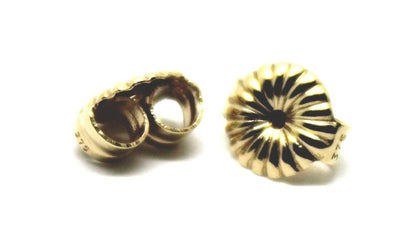 Kaedesigns 9ct 9k 375 Yellow Or White Gold Flower Earring Butterfly Backs 5.5mm Or 9mm