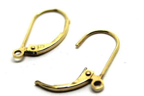 Genuine New 9k 9ct Yellow, Rose or White Gold 375 14mm X 9mm Continental Clip Hooks