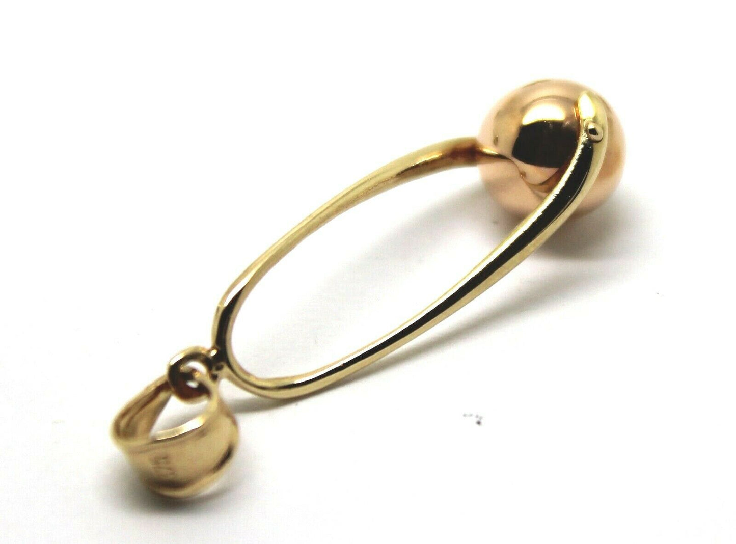 Kaedesigns Genuine 9ct 9k 375 Yellow & Rose Gold 8mm Ball Pendant