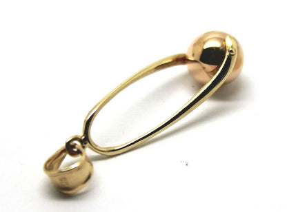 Kaedesigns Genuine 9ct 9k 375 Yellow & Rose Gold 8mm Ball Pendant