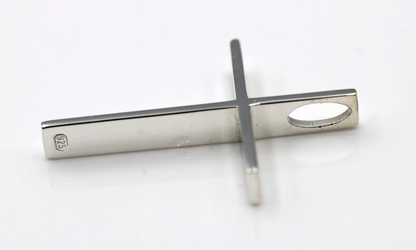 Kaedesigns New Genuine Large Sterling Silver 925 Stick Cross Pendant