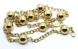 Kaedesigns 9ct 375 Solid Yellow, Rose or White Gold Ball chain 55cm Kerb Curb link Necklace Chain