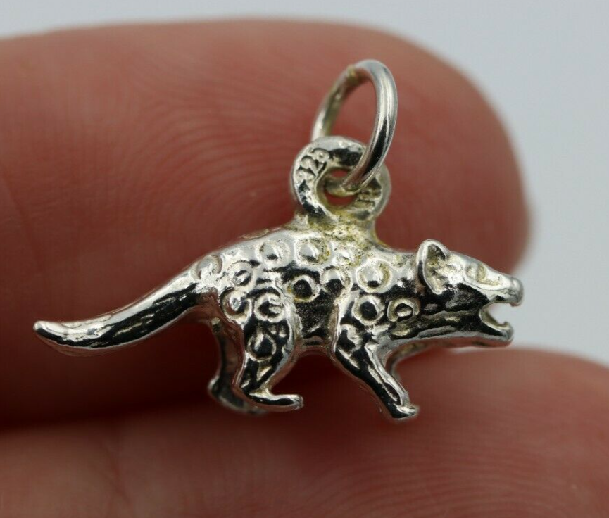 Sterling Silver 925 3D Tasmanian Devil Charms or Pendant