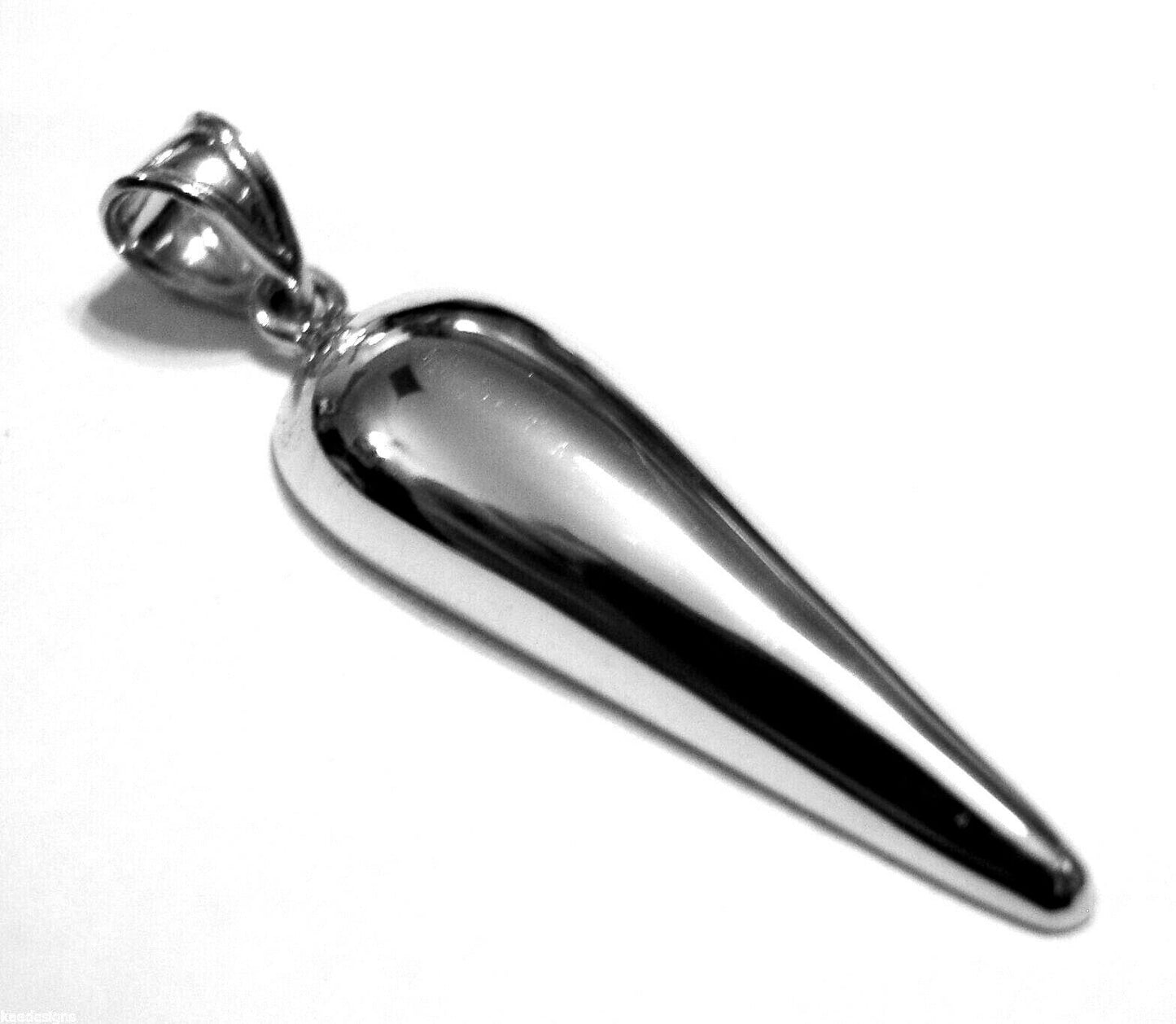 Kaedesigns, Genuine New 9ct 9K Yellow, Rose or White Gold Large Half Teardrop Tear Drop Pendant