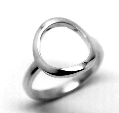 Kaedesigns Genuine Solid Sterling Silver Open Circle Ring in your size