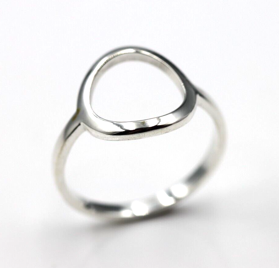 Kaedesigns Genuine Solid Sterling Silver Open Circle Ring in your size