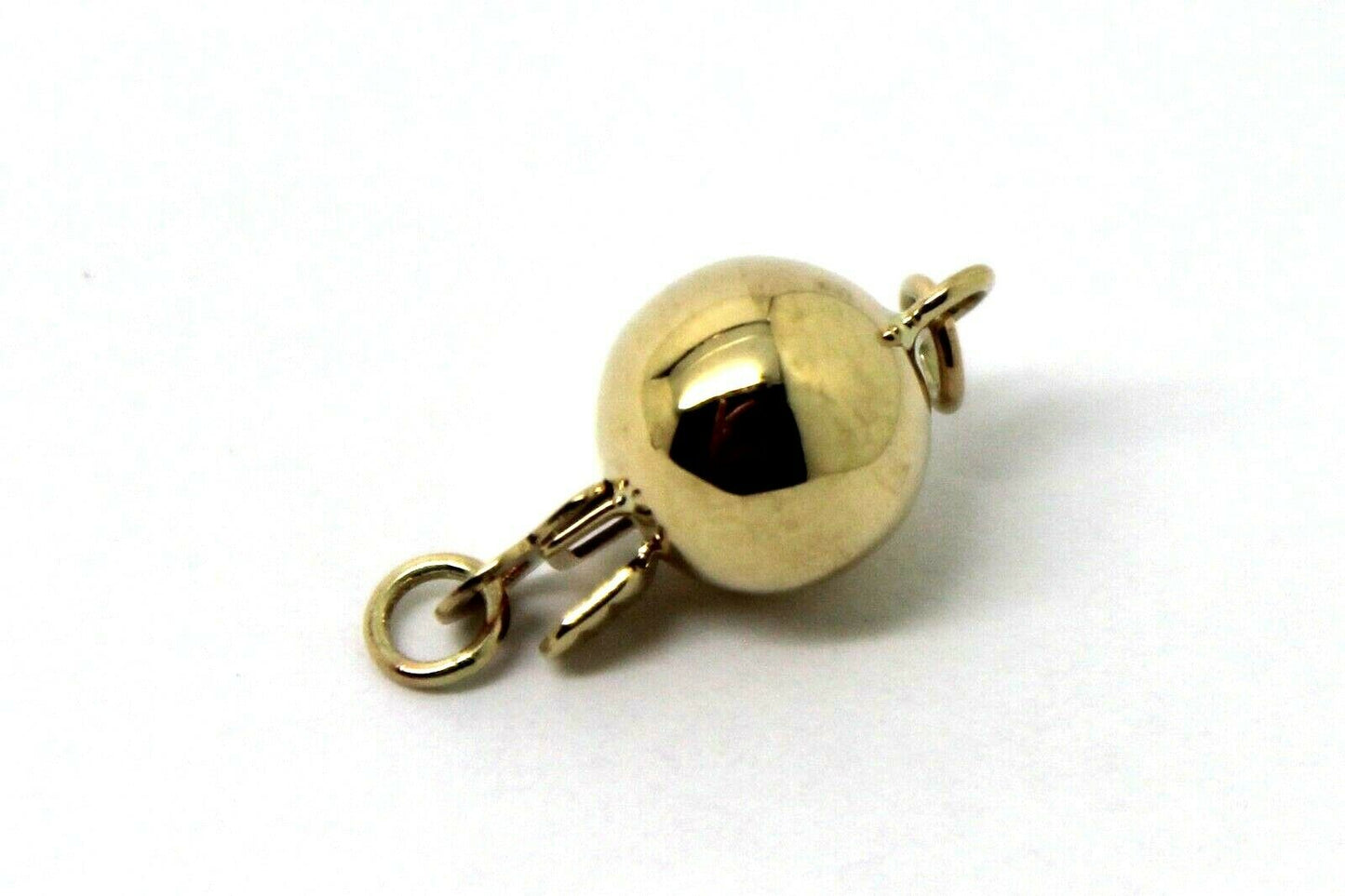 Genuine 9ct Yellow Gold 6mm, 7mm, 8mm & 10mm Plain Ball Pearl Clasp