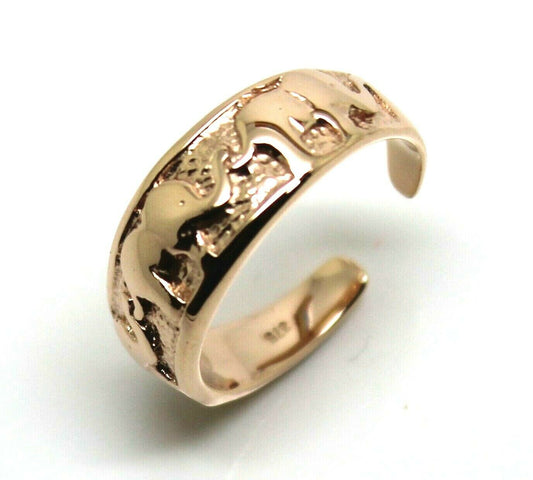 Kaedesigns Genuine 9ct 9kt Solid Yellow, Rose or White Gold Lucky Elephant Toe Ring