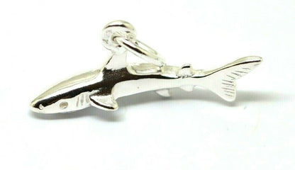 Kaedesigns New Sterling Silver 925 Solid Shark Pendant Charm