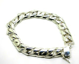 Heavy Fine Silver 999 Kerb Curb Bracelet 21cm 78.03Grams*Free Express Post In Oz