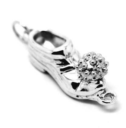 Kaedesigns Genuine Heavy 9ct New White Gold Solid Shoe Boot Pendant