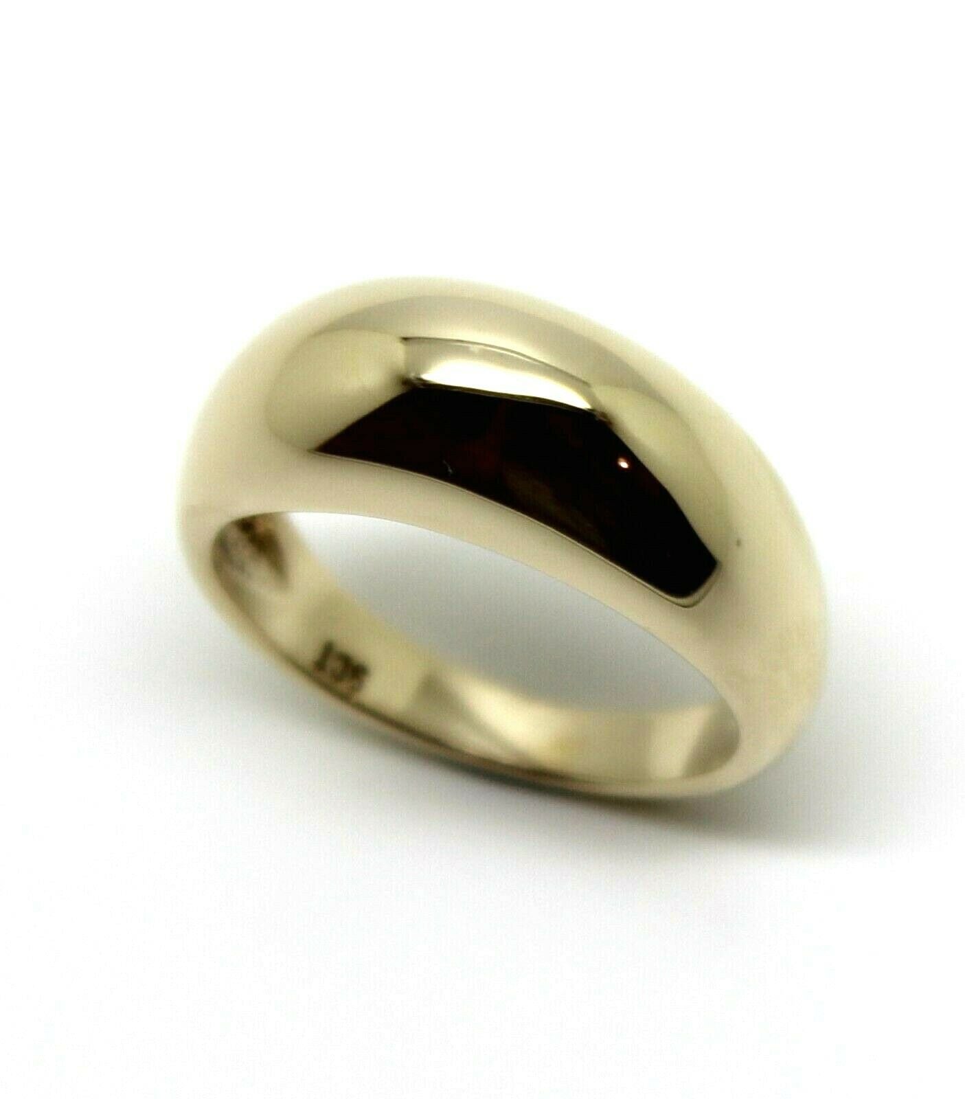 Genuine Solid 9ct White Or Rose Or Yellow Gold High 7mm Dome Ring Your Size - Sizes R to Z