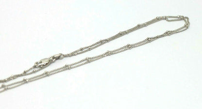 Genuine 9ct Yellow, Rose or White White Gold Diamond Cut Curb ball Necklace  Chain 47cm