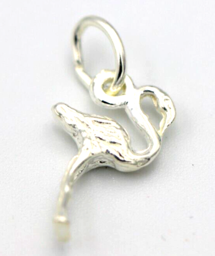 Sterling Silver 375 Small Flamingo Pendant Or Charm