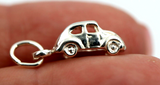 Genuine Sterling Silver 925 3D Car Automobile Pendant or Charm