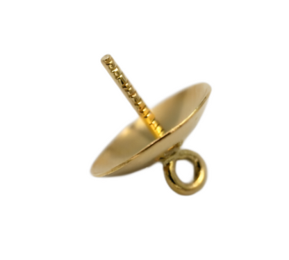 Kaedesigns Genuine 9ct Yellow Gold Diameter Pendant or Pearl Cup - Choose your size