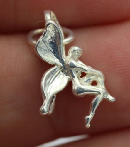 Genuine Sterling Silver 925 Fairy Charm Pendant