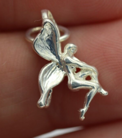 Genuine Sterling Silver 925 Fairy Charm Pendant