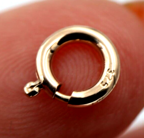 Kaedesigns Small 8mm 9ct 9K 375 Yellow, Rose or White Gold Bolt Ring Clasp
