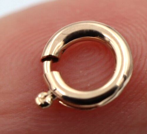 Kaedesigns Small 8mm 9ct 9K 375 Yellow, Rose or White Gold Bolt Ring Clasp