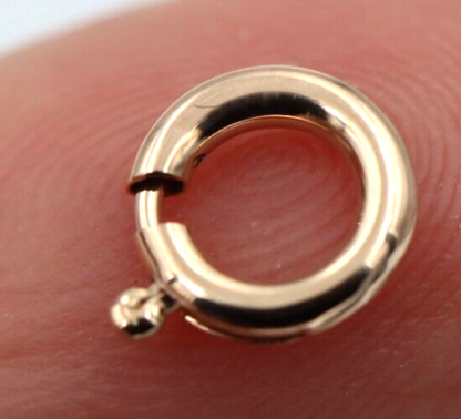 Kaedesigns Small 8mm 9ct 9K 375 Yellow, Rose or White Gold Bolt Ring Clasp