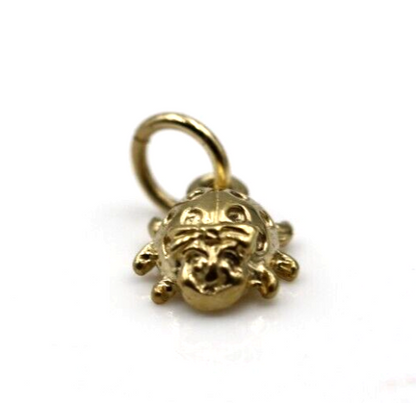 Genuine 9k 9ct 375 Yellow Gold Small Beetle Pendant / Charm