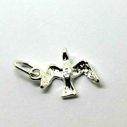 Sterling Silver 925 Small Dove Bird Charm + jump ring