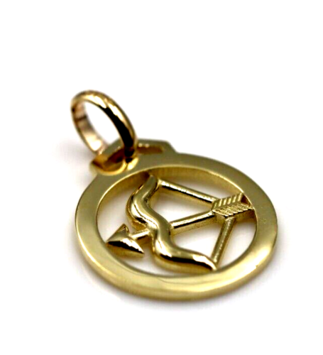 Genuine New 12mm Sterling Silver 925 or 9ct Yellow Gold Pendant / Charm - Sagittarius
