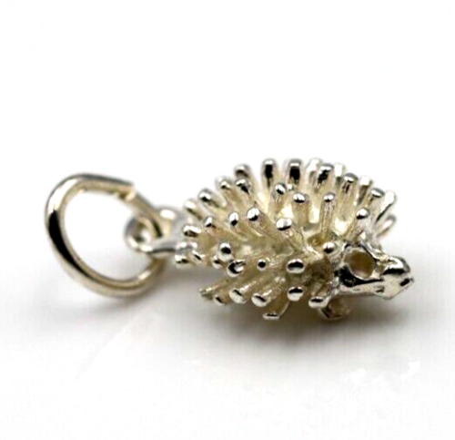 Genuine Sterling Silver 925 Echidna Pendant / Charm