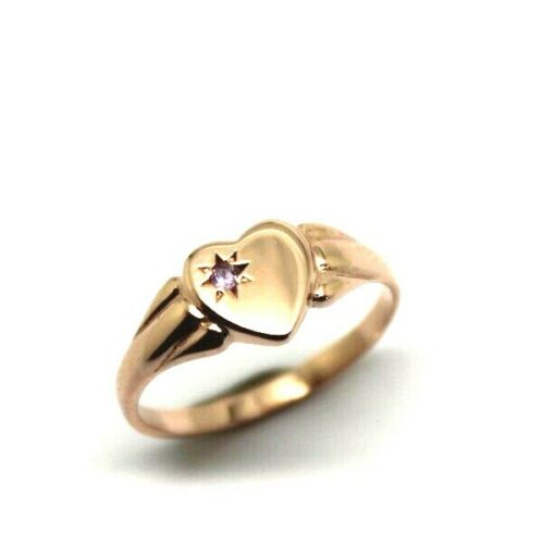 Genuine 9ct 9K Yellow, Rose or White Gold 375, Amethyst (Birthstone Of February) Signet Ring