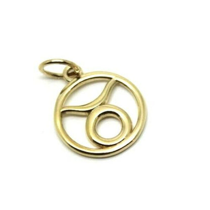 Genuine 9ct 9K Yellow, Rose Or White Gold Modern Zodiac Taurus Pendant