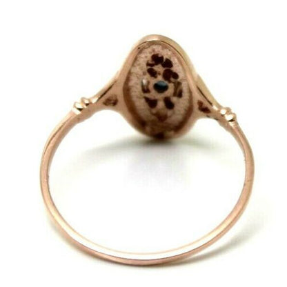 Genuine 9ct Yellow, Rose or White Gold Delicate London Blue Topaz Filigree Ring