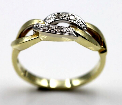 Kaedesigns Genuine New 14ct Yellow Gold Cubic Infinity Ring Size L