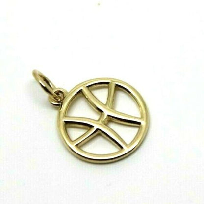 Genuine New 9ct 9k yellow, rose or white gold modern zodiac  pendant