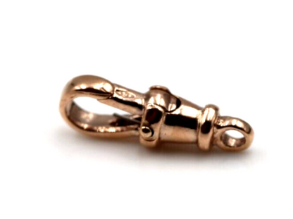 Genuine 9kt 9ct 375 Solid Yellow or Rose Gold Rotating Albert Swivel Clasp 17mm Size