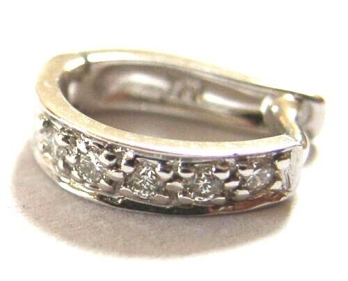 Genuine 18ct White Or Yellow Gold 750 Diamond 10mm Enhancer Bail Clasp