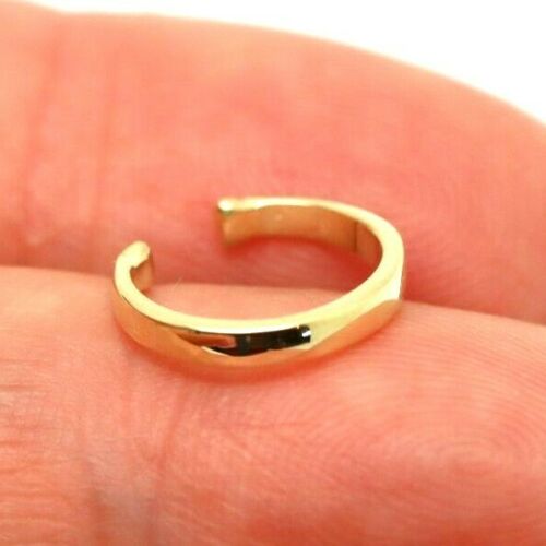 Genuine Solid 9ct Yellow, Rose or White Gold Ear Cartilage Cuff earring