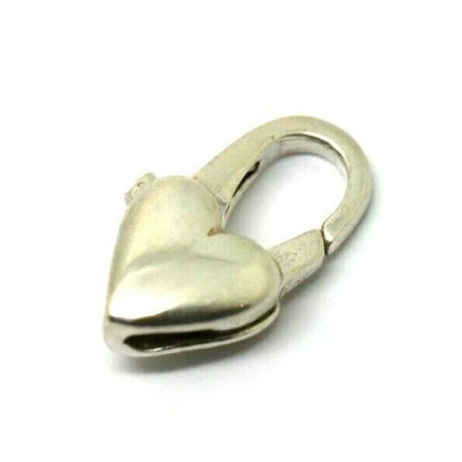 Sterling Silver 925 Heart Polished Parrot / Lobster Clasp