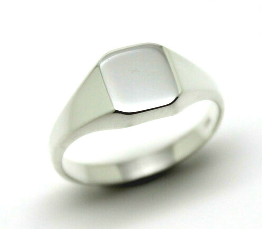 Size J 1/2 Kaedesigns, Full Genuine Solid 925 Sterling Silver Square Signet Ring 346